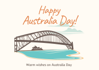 Australia Harbour Bridge Postcard