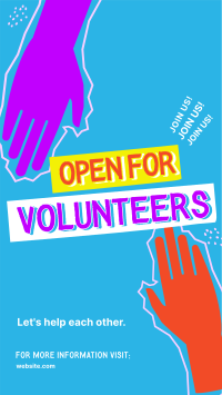 Volunteer Helping Hands Instagram Reel Image Preview