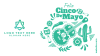 Feliz Cinco De Mayo Zoom Background Design