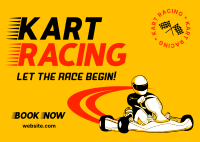 Race Cart Postcard example 3