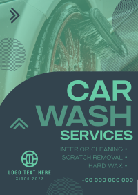 Minimal Car Wash Service Flyer