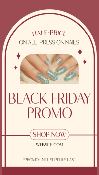 Black Friday Nail Sale TikTok Video Design