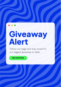 Giveaway Notification Flyer