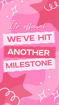 Cutesy Quirky Milestone Instagram Story Design