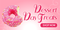 Simple Dessert Day Promo Twitter Post