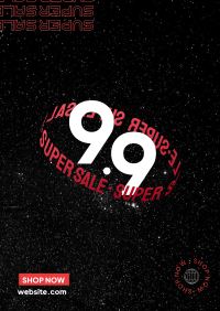 9.9 Super Sale Poster