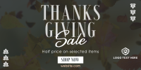 Thanksgiving Leaves Sale Twitter Post