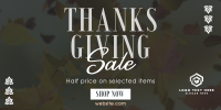 Thanksgiving Leaves Sale Twitter Post