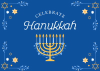 Hannukah Celebration Postcard
