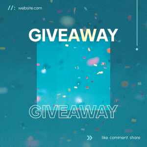 Giveaway Confetti Instagram Post Image Preview