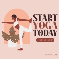 Plants & Yoga Linkedin Post