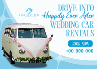 Wedding Car Postcard example 4