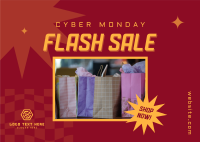 Cyber Flash Sale Postcard