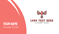 Pink Eagle Bird Business Card