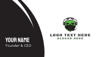 Green Man Business Card example 4