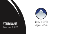 Mountain Snowcapped Alps Business Card