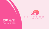 Pink Beauty Woman Business Card