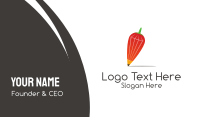 Red Vegetable Business Card example 1