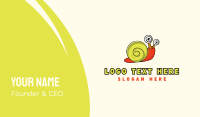 Yellow & Orange Snail  Business Card