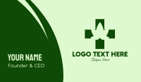 Marijuana Leaf Business Card example 1