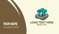 Love Island Forest  Business Card Design