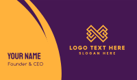 Luxury Letter X Business Card