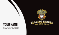 Old Nomad Cowboy Gaming Esports Business Card Image Preview