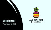 Beet Burger Vegan Restaurant  Business Card Design