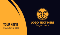 Yellow Wild Tiger  Business Card