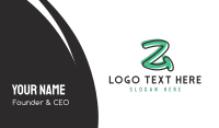 Letter Z Business Card example 1