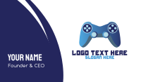 Blue Controller Gaming Business Card