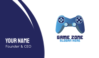 Blue Controller Gaming Business Card Image Preview