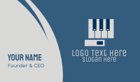 Pianist Business Card example 2