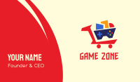 Geometric Cart Gaming Business Card Image Preview