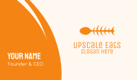 Orange Spoon Fish Business Card Image Preview