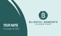 Modern B Circle Business Card Image Preview
