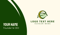 Eco Organic Leaf Business Card