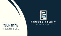 Modern IFS Monogram Business Card Image Preview