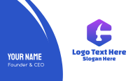Hexagon Hammer Business Card Design