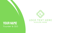 Green Vines Lettermark Business Card