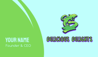 Green Graffiti Art Number 6 Business Card