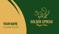 Golden Bird Monoline  Business Card Image Preview