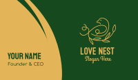 Golden Bird Monoline  Business Card Image Preview