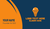 Sports Idea Light Bulb Business Card