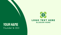 Lucky Four Leaf Clover Business Card Design