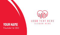 Heart City Buildings Business Card