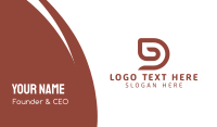 White And Brown Business Card example 4