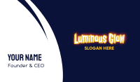 Yellow Glowing Gamer Wordmark Business Card Image Preview