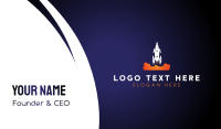 Rocket Launch Business Card