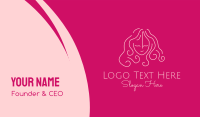Simple Lady Salon Business Card Design